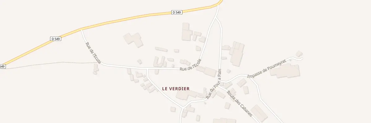 Plan du 5110 Le Verdier à Durenque