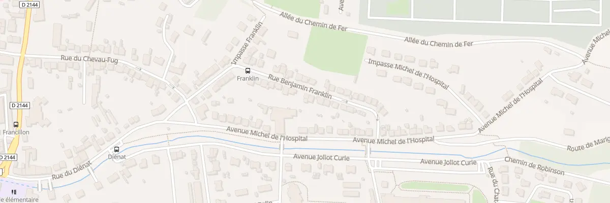 Plan du 30 Rue Franklin à Montluçon