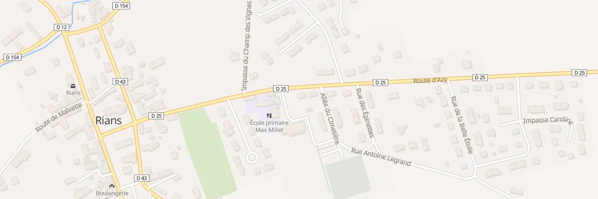Plan du 10A Rte d’Azy à Rians
