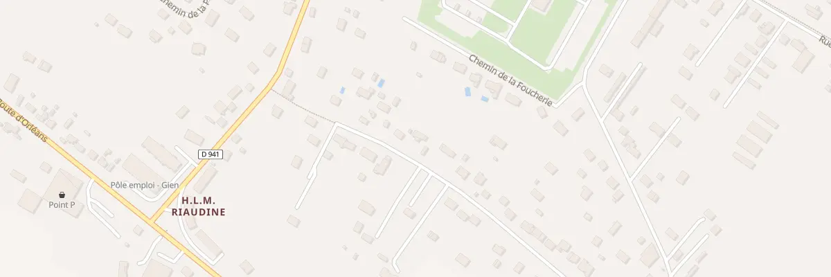 Plan du 44 Che des Sablons à Gien
