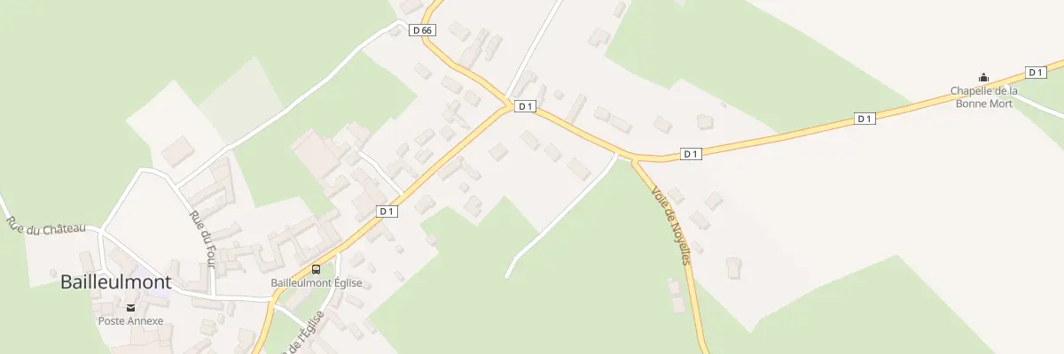 Plan du 1B Rue d’En Bas à Bailleulmont