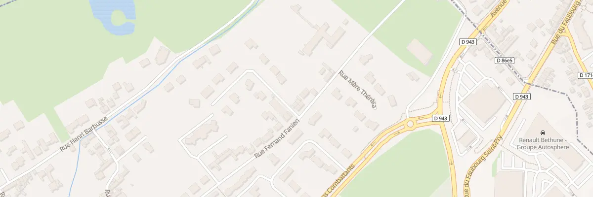 Plan du 319 Rue Fernand Fanien à Fouquières-lès-Béthune