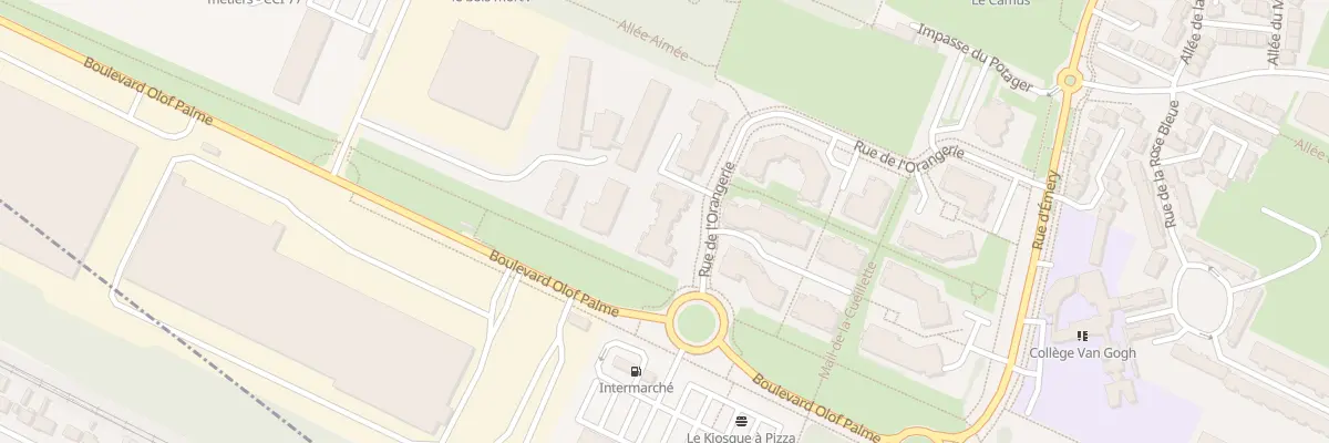 Plan du 1 Rue de l’Orangerie à Émerainville