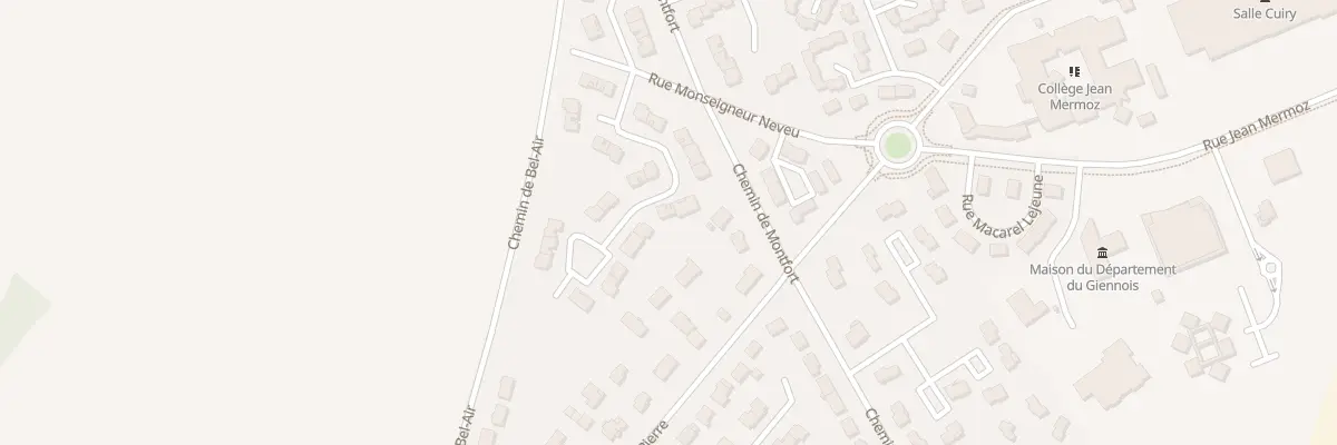 Plan du 13 Rue Claude Debussy à Gien