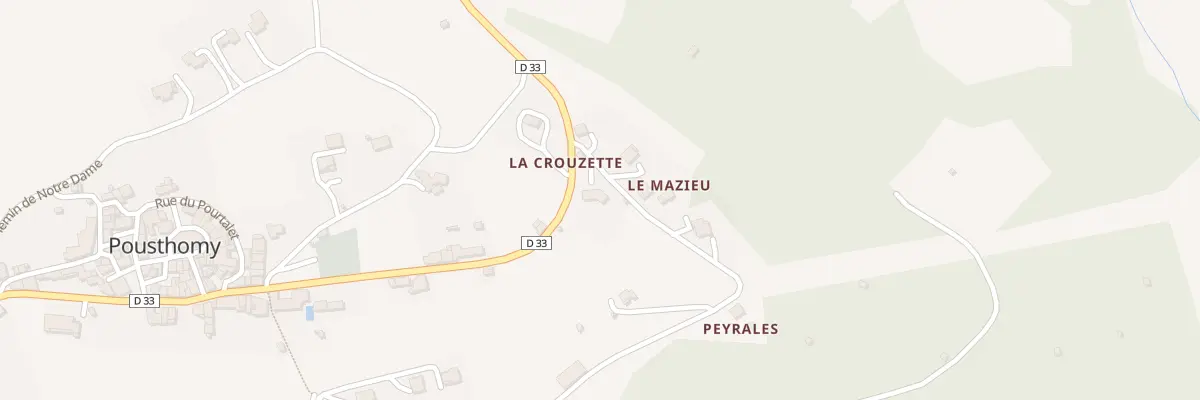 Plan du 5198 La Crouzette à Pousthomy