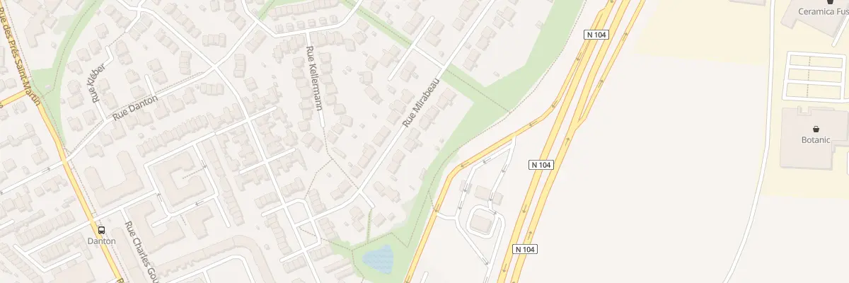 Plan du 20 Rue Mirabeau à Pontault-Combault