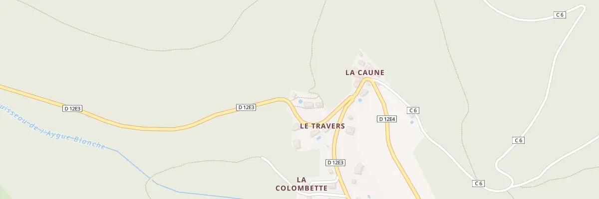 Plan du 5093F La Caune à Cassagnoles