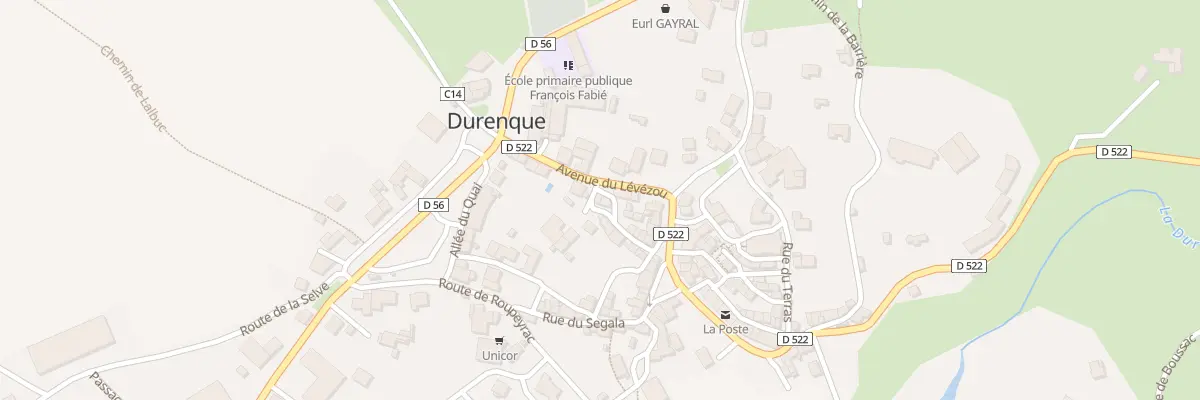 Plan du 8 Imp du Centre à Durenque