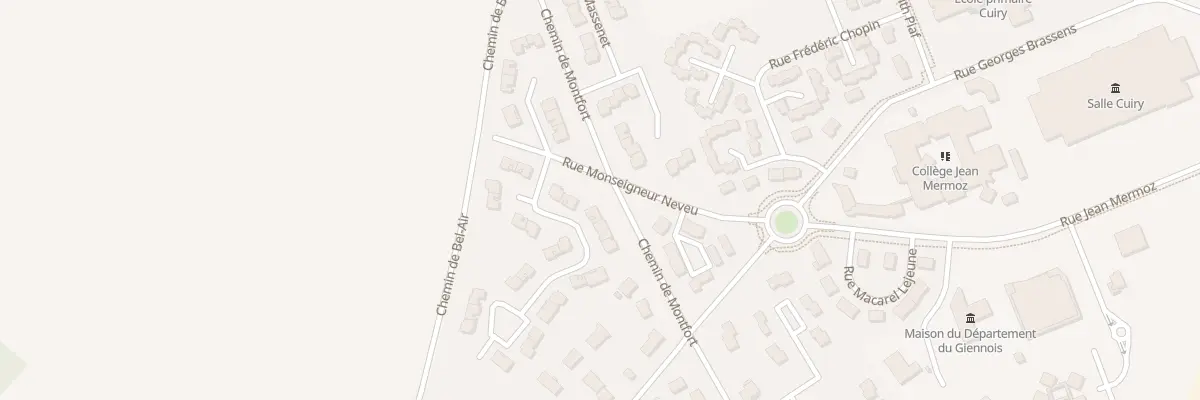 Plan du 5 Rue Claude Debussy à Gien