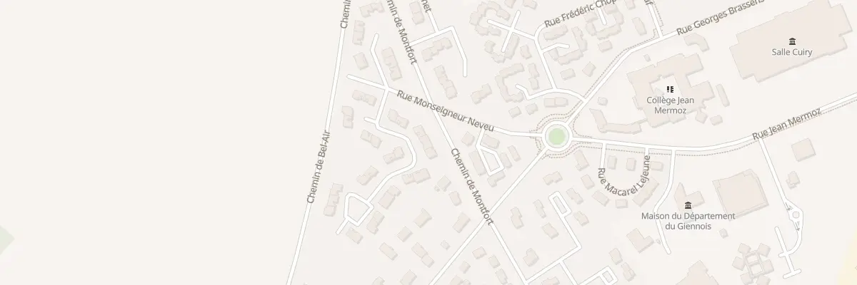 Plan du 7 Rue Claude Debussy à Gien