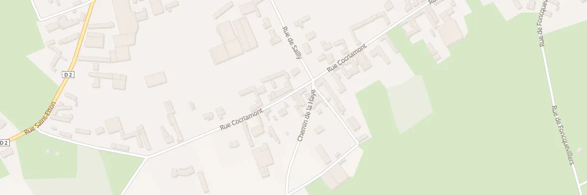 Plan du 35 Rue Cocriamont à Bienvillers-au-Bois