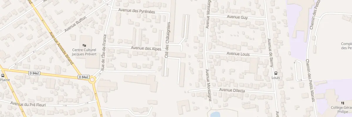 Plan du 1 Cité Les Chataigniers à Villeparisis