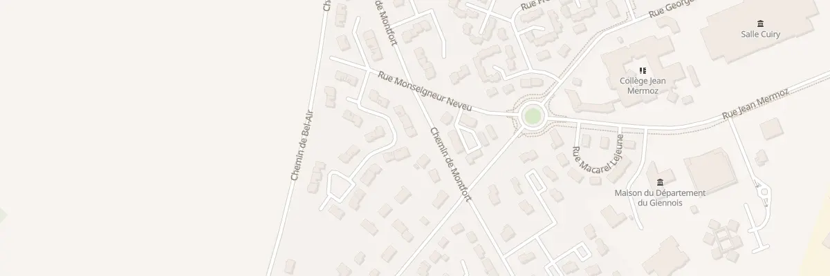Plan du 9 Rue Claude Debussy à Gien