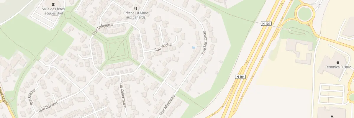 Plan du 6 Rue Camille Desmoulins à Pontault-Combault