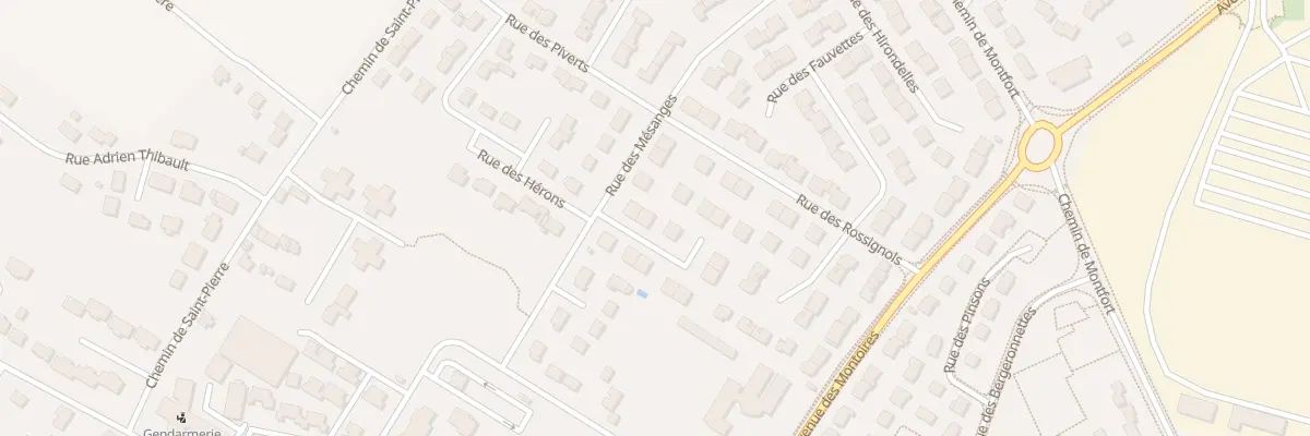 Plan du 3 Rue des Roitelets à Gien