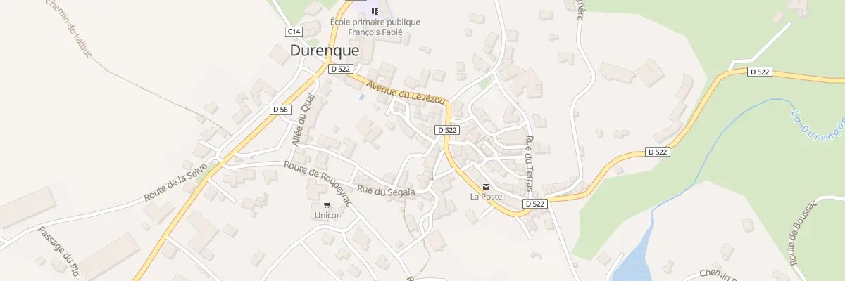 Plan du 76 Rue Bombe Cul à Durenque