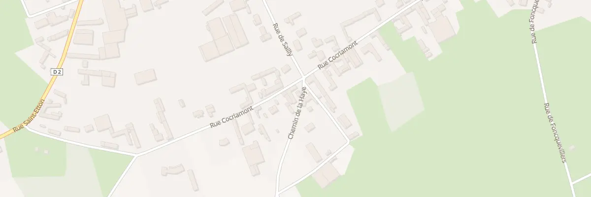 Plan du 33 Rue Cocriamont à Bienvillers-au-Bois