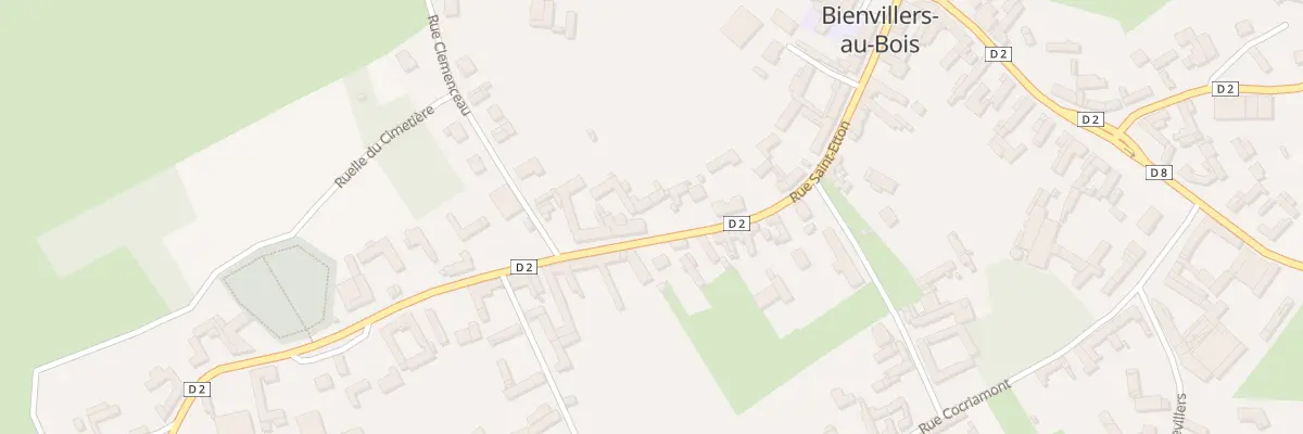Plan du 24 Rue Saint Etton à Bienvillers-au-Bois