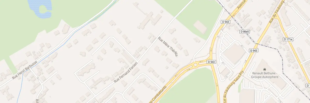 Plan du 8 Rue Mere Theresa à Fouquières-lès-Béthune