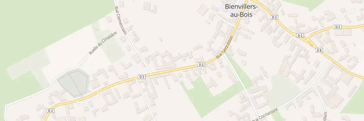 Plan du 22 Rue Saint Etton à Bienvillers-au-Bois