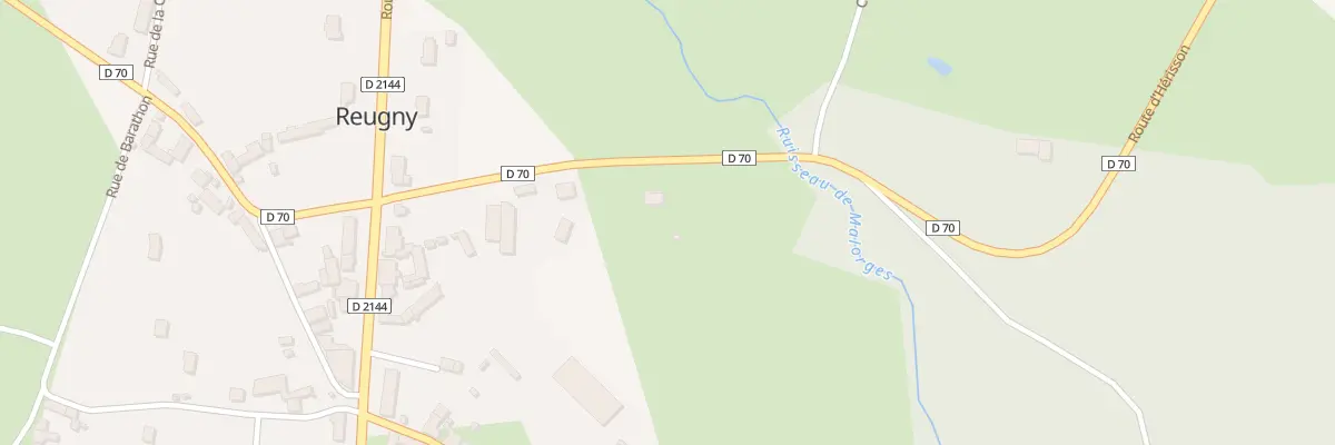 Plan du 4 Rte d’Herisson à Reugny