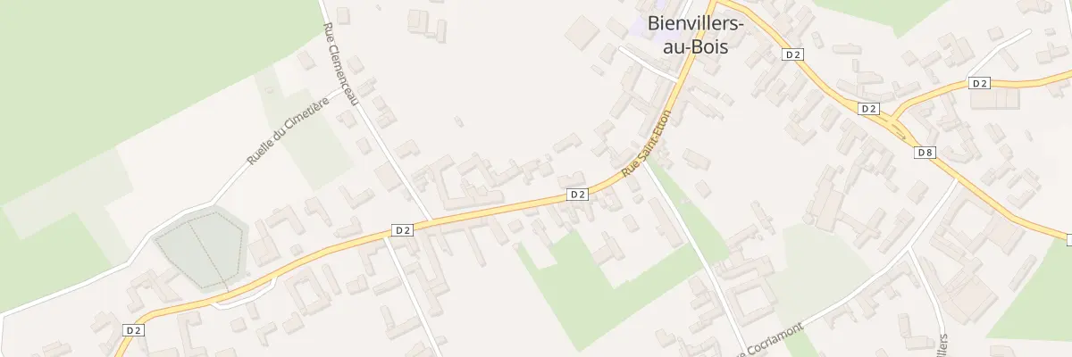 Plan du 20 Rue Saint Etton à Bienvillers-au-Bois