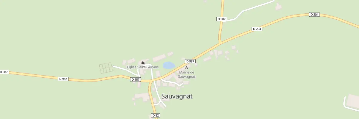 Plan du 5023 Bourg de Sauvagnat à Sauvagnat