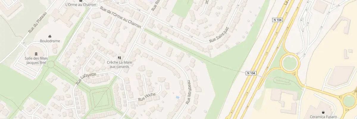Plan du 66 Rue Mirabeau à Pontault-Combault