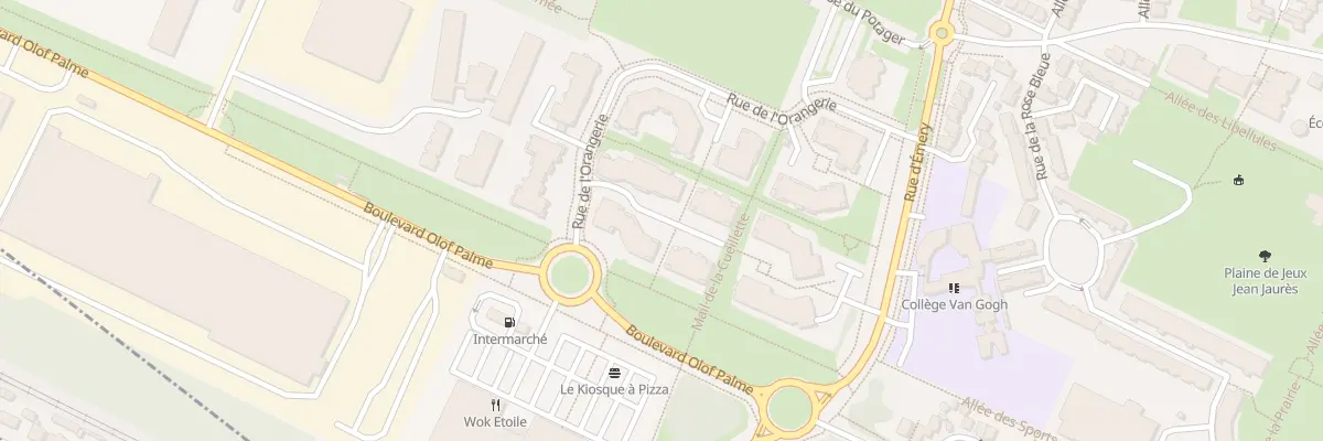 Plan du 10 Rue de l’Orangerie à Émerainville