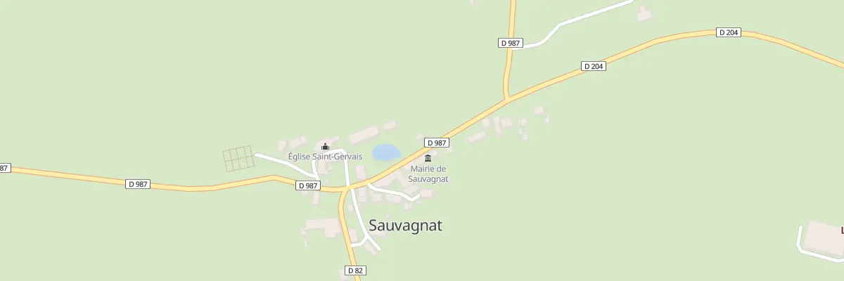 Plan du 5024 Bourg de Sauvagnat à Sauvagnat