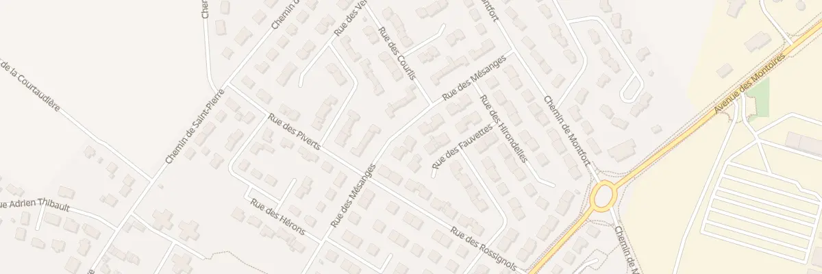 Plan du 20 Rue des Mésanges à Gien
