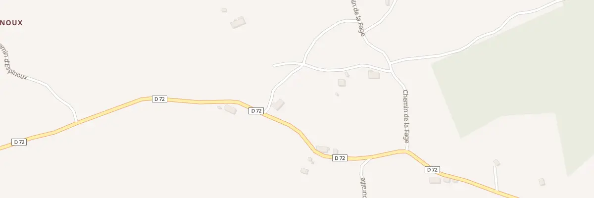 Plan du 5202 La Fage à Bagnols