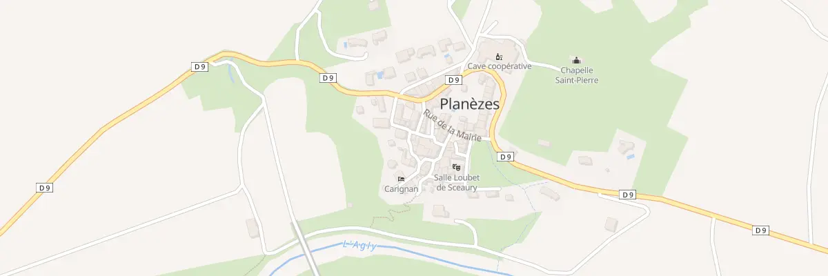 Plan du 25 Planèzes à Planèzes