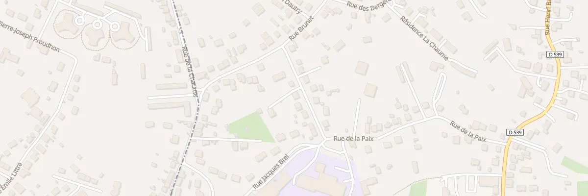 Plan du 33 Rue de la Paix à Désertines
