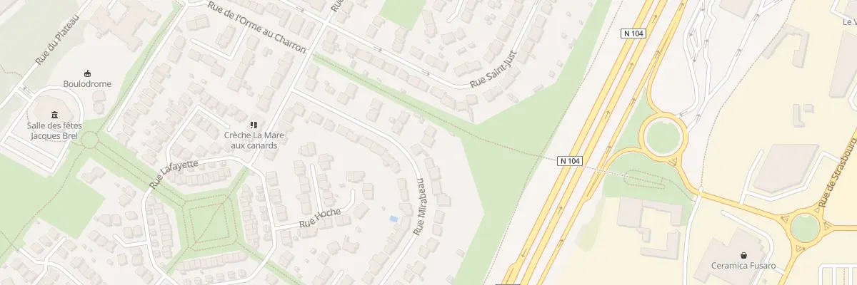 Plan du 60 Rue Mirabeau à Pontault-Combault
