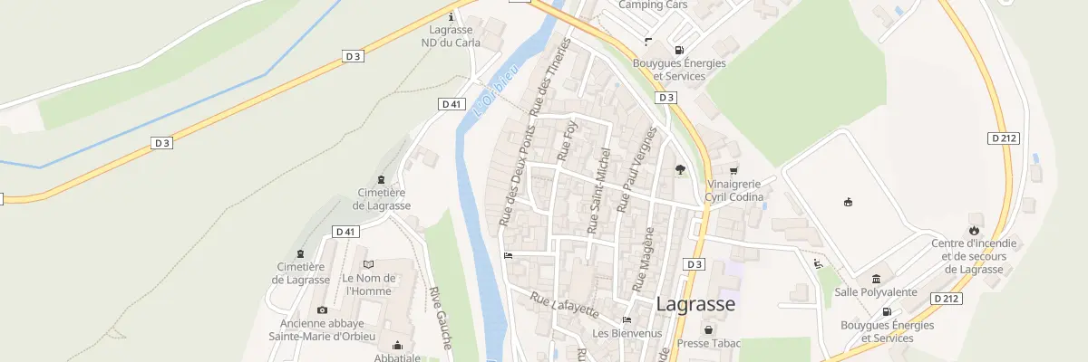 Plan du 1 Pl de la Halle à Lagrasse