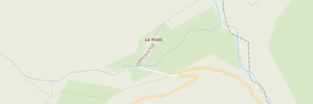 Plan du 5018F La Pode à Ferrals-les-Montagnes