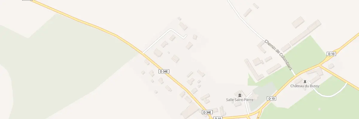 Plan du 10 Rte de Nizerolles à Bussy