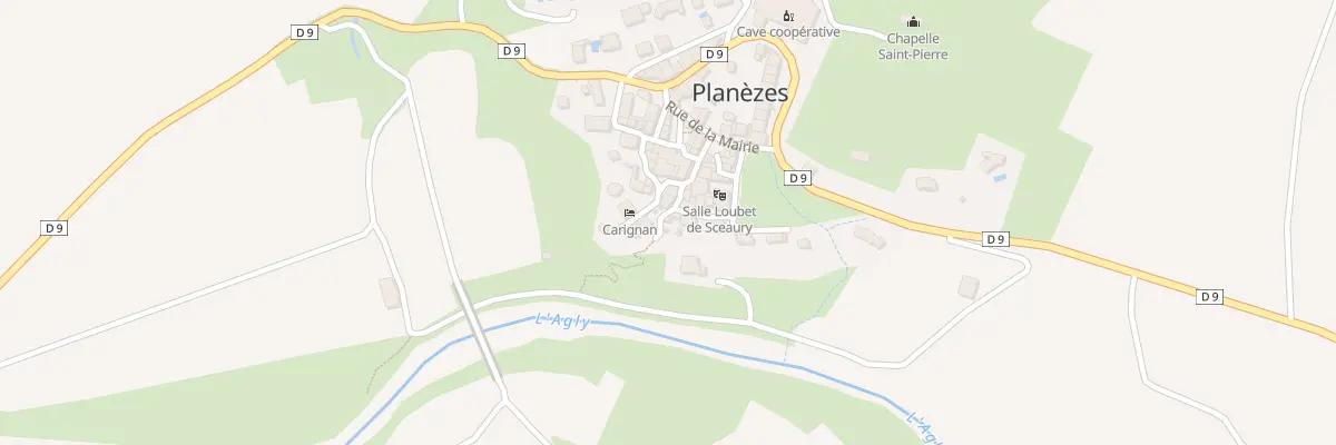 Plan du 6 Che de la Rivière à Planèzes