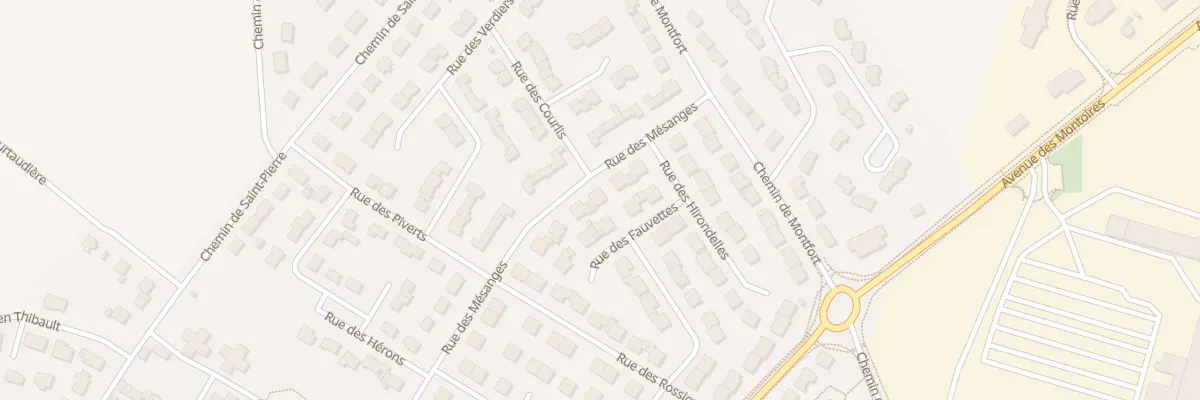 Plan du 9007 Rue des Mésanges à Gien