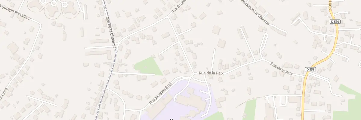 Plan du 29 Rue de la Paix à Désertines