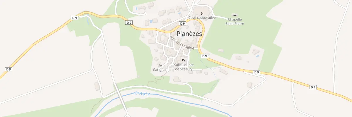 Plan du 4 Rue du Lavoir à Planèzes