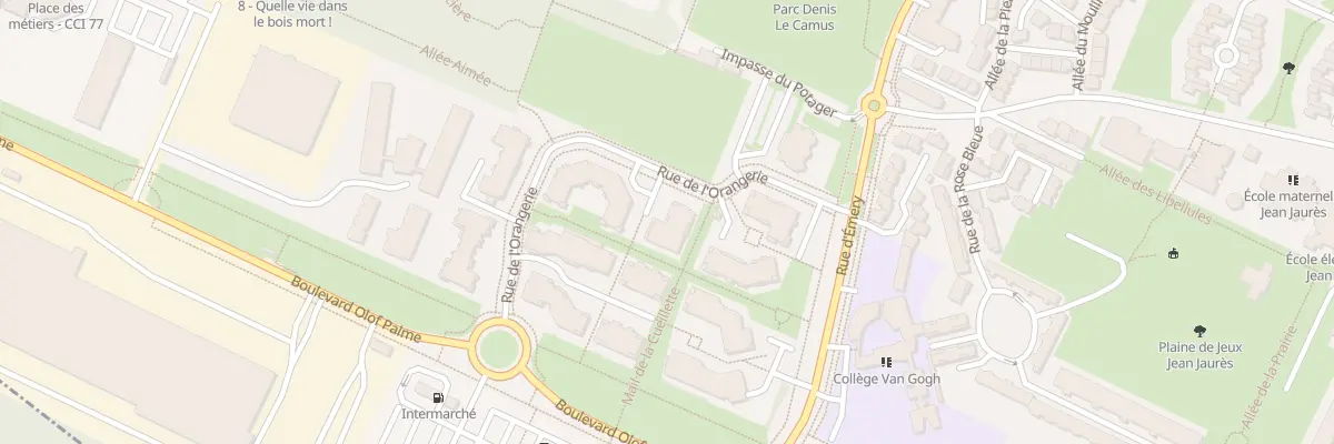 Plan du 18 Rue de l’Orangerie à Émerainville