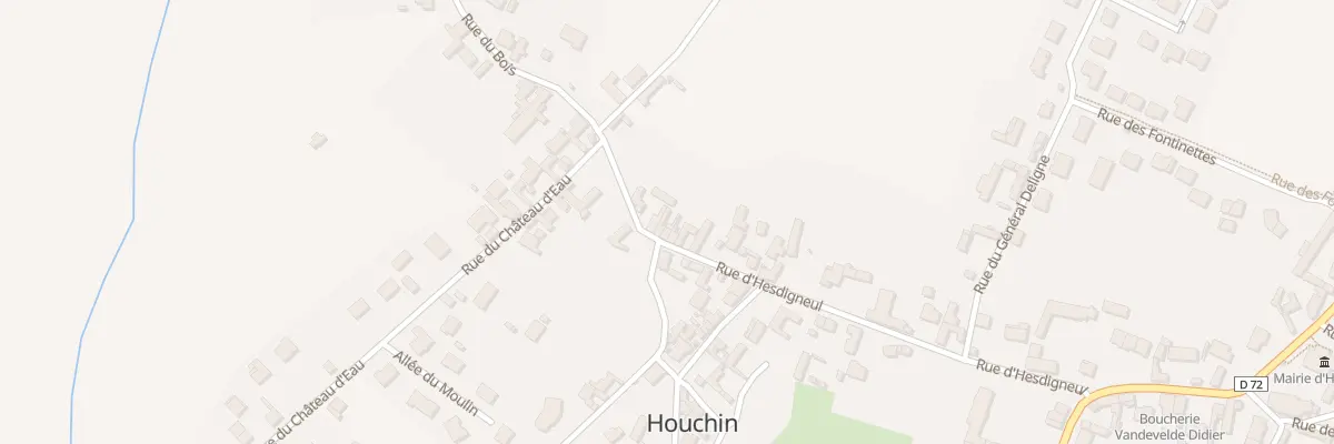 Plan du 42 Rue d’Hesdigneul à Houchin
