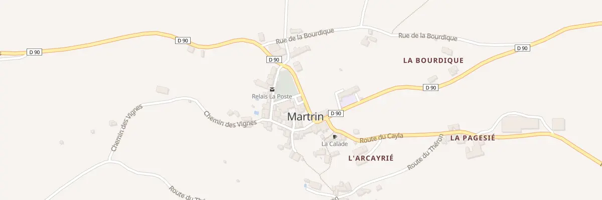 Plan du 5019 Martrin à Martrin