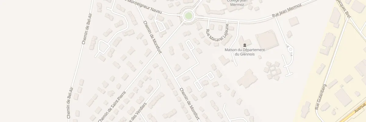 Plan du 3 Rue Charles Gounod à Gien