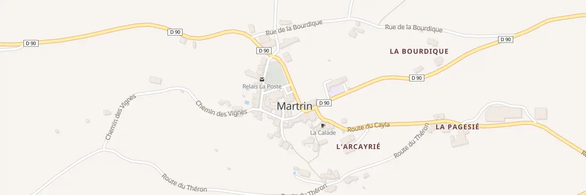 Plan du 5020 Martrin à Martrin