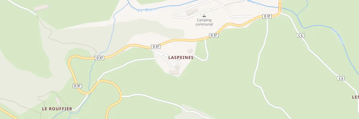 Plan du 6040 Laspeine au Falgoux