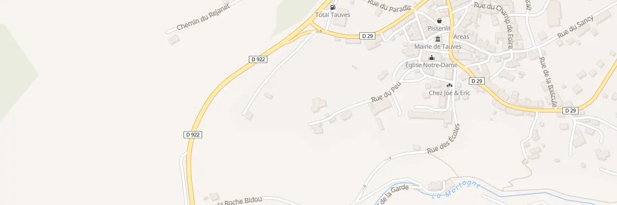 Plan du 5075 Le Puy à Tauves