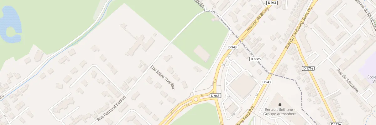 Plan du 830 Rue Fernand Fanien à Fouquières-lès-Béthune